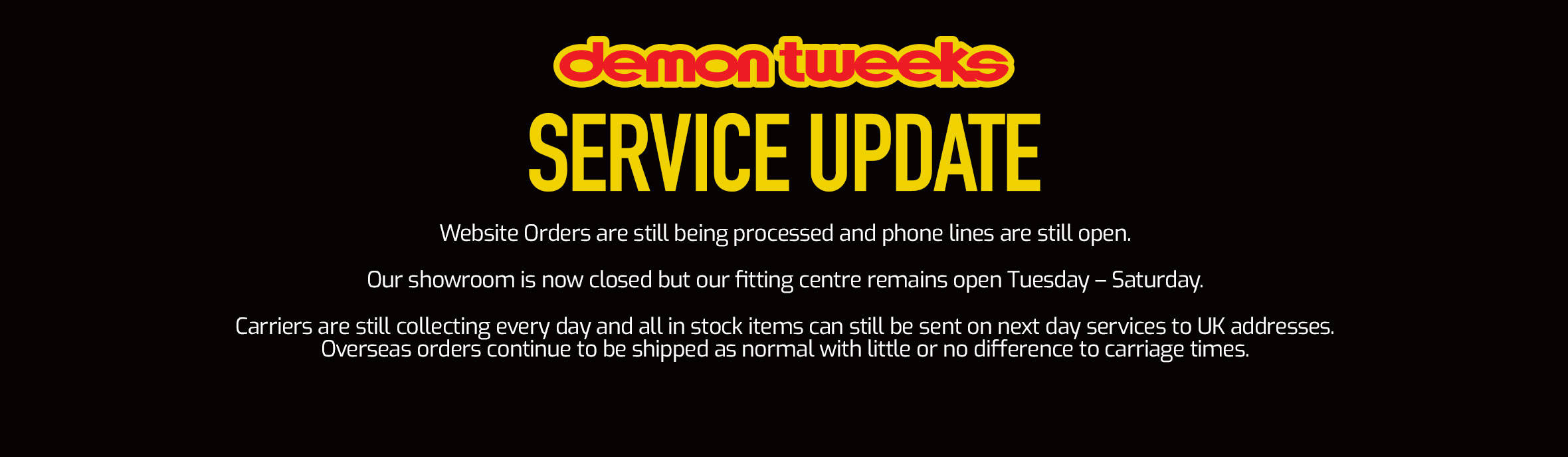 SERVICE UPDATE
