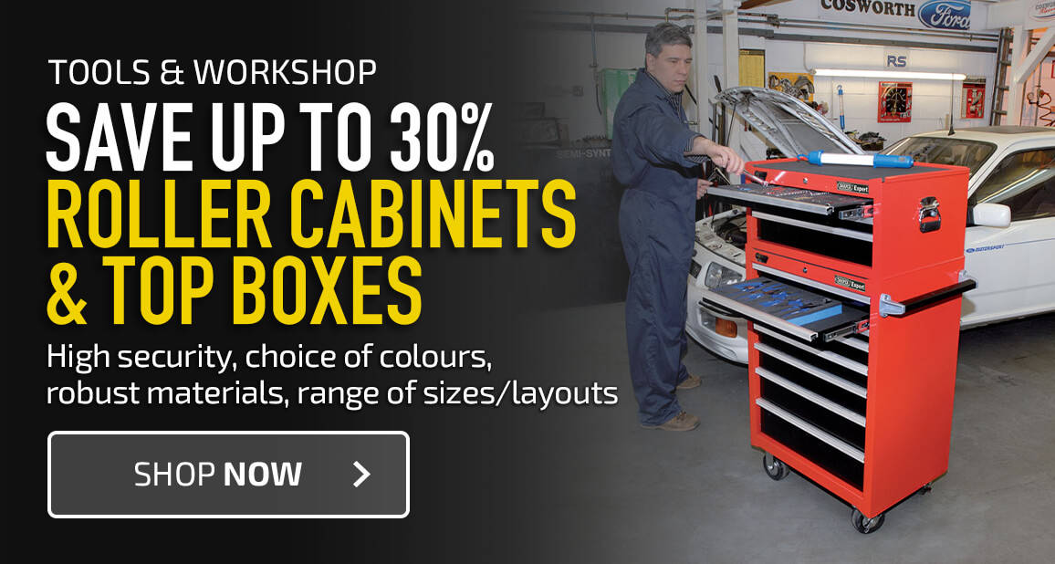 Save up to 30% on Roller Cabinets & Top Boxes