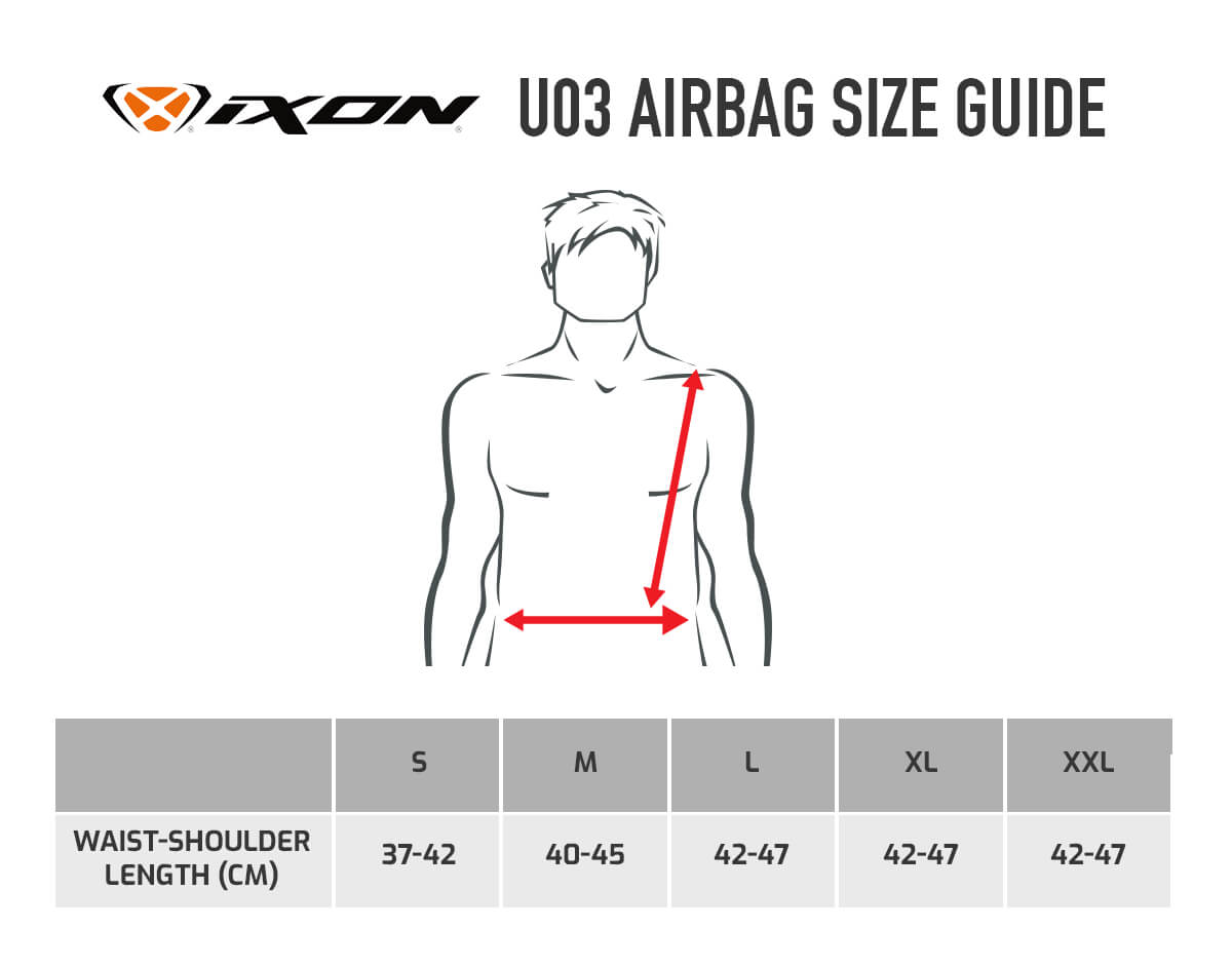 Ixon Size Chart