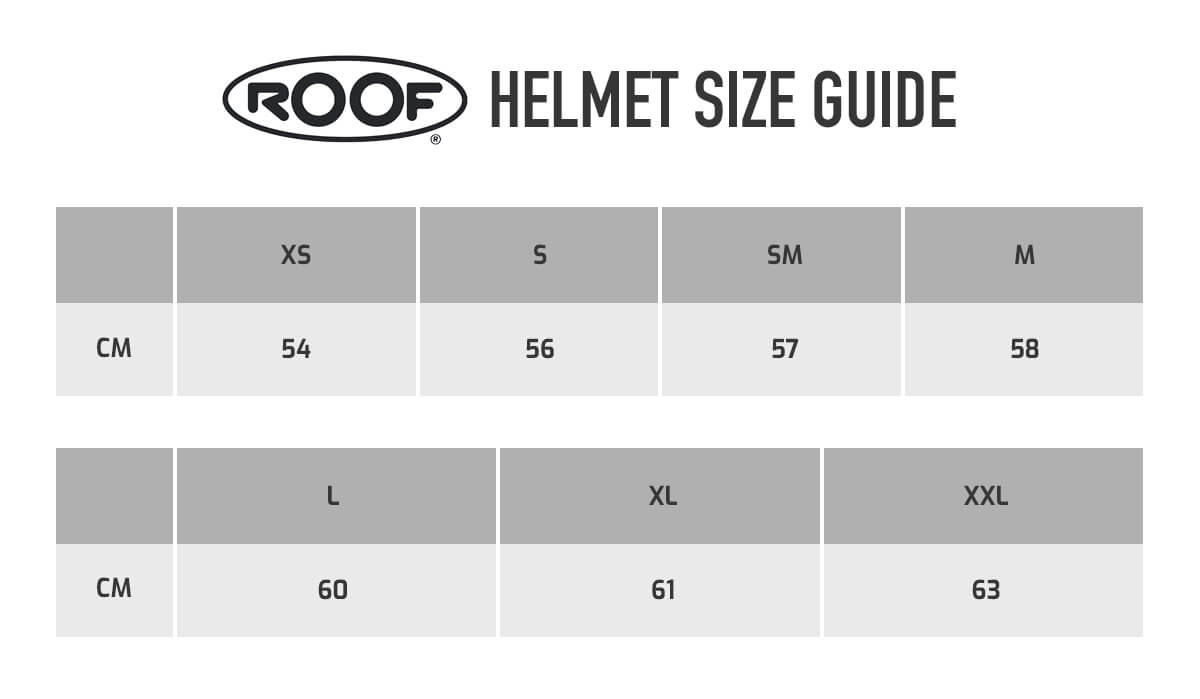 Schuberth C3 Helmet Size Chart