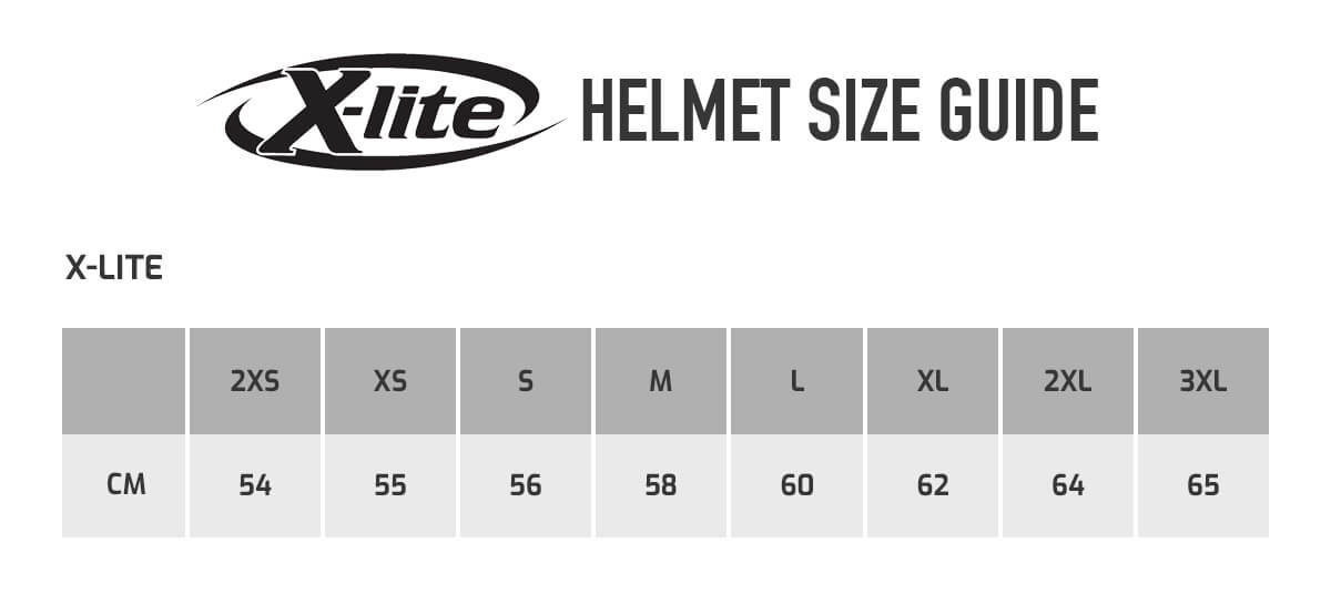 Shoei Nxr Size Chart