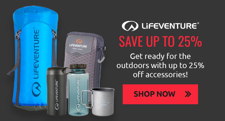 Get ready for the outdoors with up to 25% off Lifeventure accessories!