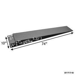 Race Ramps BT TT 7 10 74" Single Piece Tow Ramps