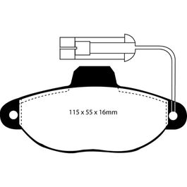 EBC Greenstuff Front Brake Pads | Multiple Honda/Acura Fitments (DP2719/2) main image 1