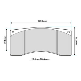 PAGID Fast Road and Race Brake Pads E1674 (PAGID RS4-2 Blue Brake Pads)