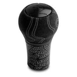 momo Momo Automatico Shift Knob - Black Leather, Chrome Insert – AM