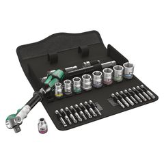 Wera 8100 SB6 Zyklop Speed Multi-function 3/8'' Ratchet & Socket Set Metric 29pc