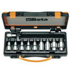 Beta Set of 10 Socket Drivers for Hexagon Screws in Case - 920PE/C10