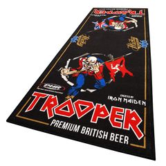 Bike-It Iron Maiden's Trooper Beer Garage Mat