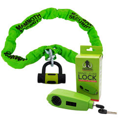 Bike-It Mammoth Square Chain & Lever Lock Combo
