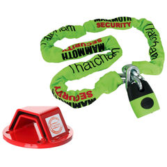 Bike-It Security Combo - 12mm Mammoth Lock and Chain 1.8m with Bolt-in Ground Anchor