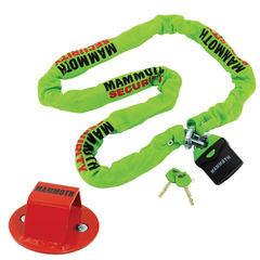 Bike-It Security Combo - 10mm Mammoth Lock and Chain 1.8m with Bolt-In Ground Anchor