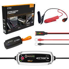 CTEK MXS 5.0 Power Kit - Battery Charger With FREE Power Bank & Comfort Indicator