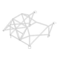 Custom Cages Lightweight International Multi Point Weld In Competition Roll Cage