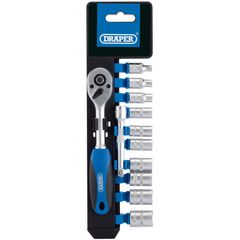 Draper 1/4'' Sq. Dr. Metric Socket Set