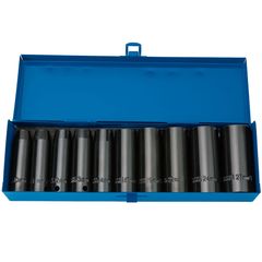 Draper Expert 10 Piece 1/2" Sq. Dr Hi-Torq Metric Deep Impact Socket Set