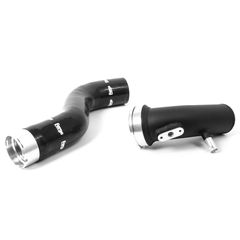 Forge Set of 2 Black Silicone Boost Hoses with Alloy Couplers
