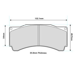 Pagid RSL1 Brake Pads To Fit AP Racing Various Calipers