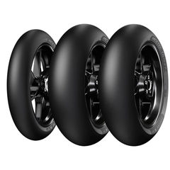 Metzeler Racetec TD Slick Motorcycle Triple Tyre Package