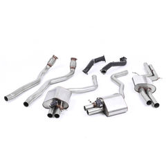 Milltek Resonated 2.75" Turbo Back Road+ Exhaust System - Valved With De Cat