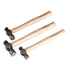 Sealey Ball Pein Hammer Set 3pc Hickory Shaft - AK203