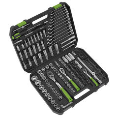 Siegen 1/4", 3/8" & 1/2" Square Drive Socket Set 219pc