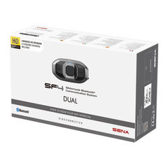 SENA SF4 Motorcycle Bluetooth Communication System With Dual Speakers (Dual Pack)