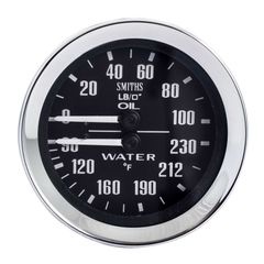 Smiths Classic Oil Pressure/Water Temperature Gauge