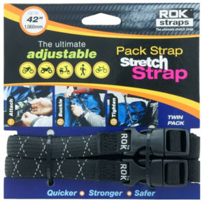 Rok Motorcycle Adjustable Stretch Strap Set