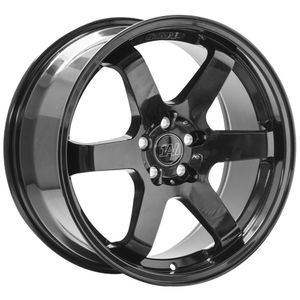 1AV ZX6 Alloy Wheels In Black Gloss Set of 4