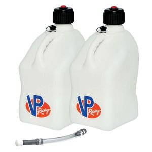 VP Racing 2 x 20 Litre Fuel Churns With FREE Deluxe Filler Hose