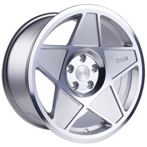 3SDM 0.05 Alloy Wheels in Silver/Cut Set of 4