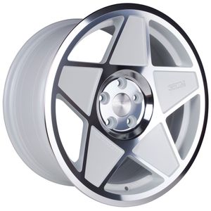 3SDM 0.05 Alloy Wheels in White/Cut Set of 4