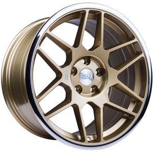 3SDM 0.09 Alloy Wheels in Gold Mirror Lip Set of 4
