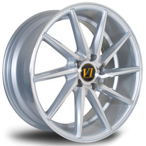 6Performance ESH Alloy Wheels In Silver With Polished Face Set Of 4