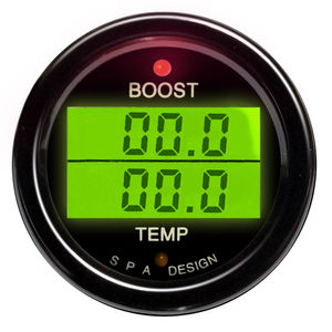 SPA Design Turbo Boost - Temperature Dual Gauge