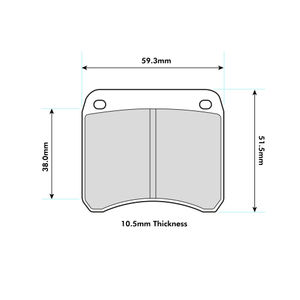 Mintex MRM1802 Brake Pads To Fit AP Racing Various 2 Piston / OE Calipers