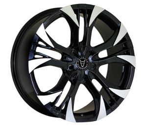 Wolfrace Wheels Assassin GT2 Alloy Wheels In Gloss Black/Polished Set Of 4
