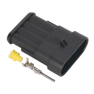 Sealey Superseal Male Connector 4-Way Pack of 3 - SSC4M