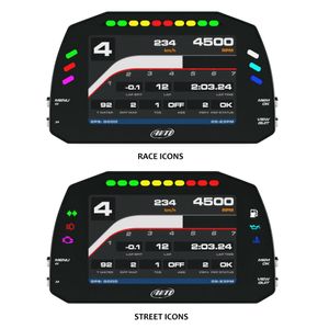 AIM Motorsport MXS 1.3 Strada Light Dash (5" Colour TFT Display)