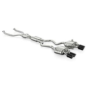 Akrapovic Resonated 2.76&quot; Titanium Downpipe Back Exhaust System With Sports Cat
