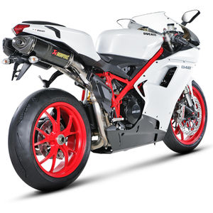 Akrapovic Oval Race & Road Silencer - Carbon Sleeve - Pair