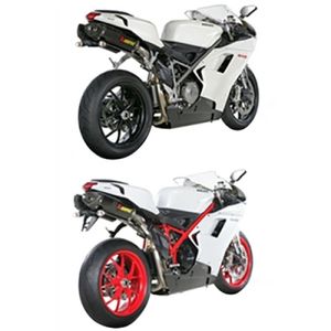 Akrapovic Oval Race & Road Silencer - Carbon Sleeve - Pair
