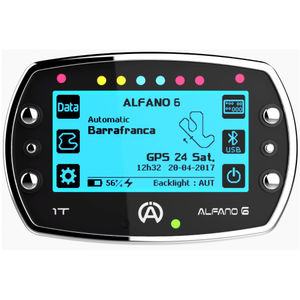 Alfano 6 1T GPS Kart Lap Timer / Data Logger - 1 Temperature Input