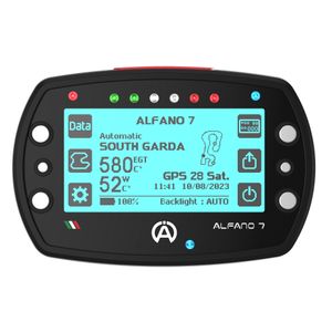 Alfano 7 1T GPS Kart Lap Timer / Data Logger - 1 Temperature Input