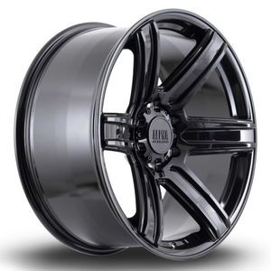 Alpha Offroad Surge Alloy Wheels In Black Set Of 4