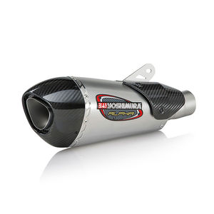 Yoshimura Alpha T 3/4 System - Stainless Silencer / Carbon End Cap & Heat Shield