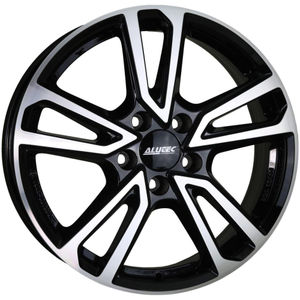 Alutec Tormenta Alloy Wheels In Diamond Black/Polished Set Of 4