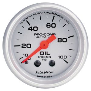 Auto Meter Oil Pressure 52mm Mechanical Pro Comp Ultralite Gauge