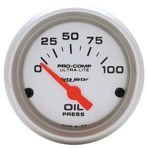 Auto Meter Oil Pressure (PSI) Pro Comp Ultra-Lite air Core Movement Gauge